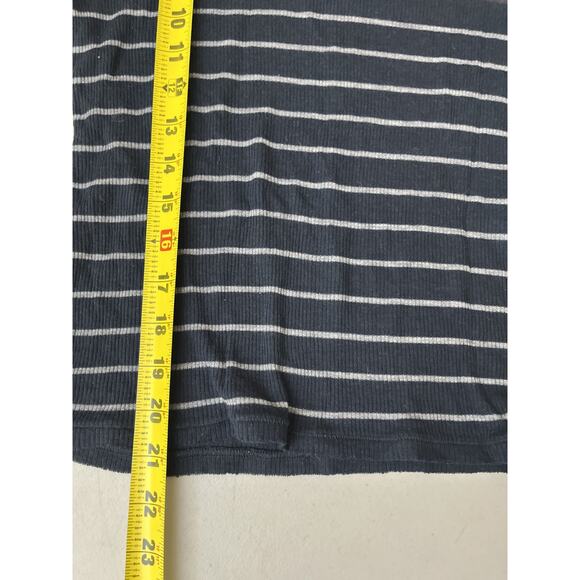 Dark Academia Y2K Bella Indie Sleaze Wool Striped Sweater S Parisian 90s Fitted - Picture 11 of 13